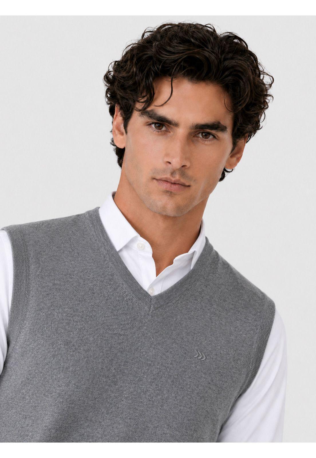 Sweater Sin Mangas Regular Fit Gris Arrow SW3000TGR-2