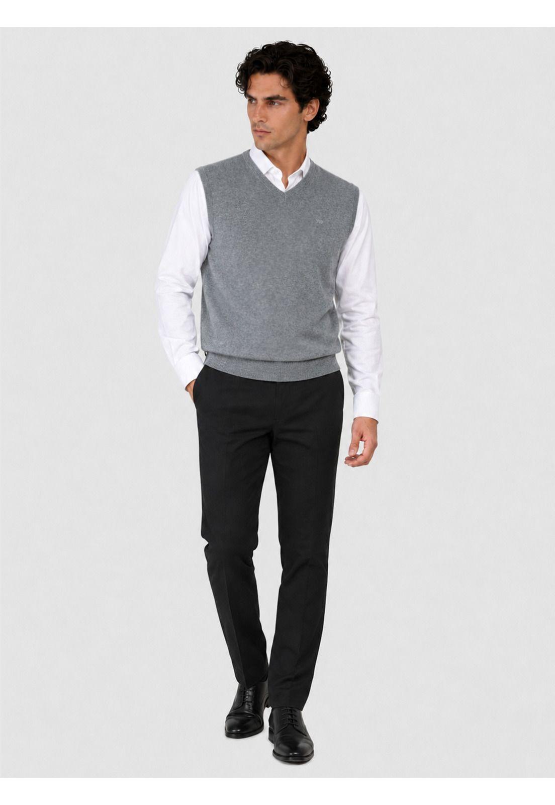 Sweater Sin Mangas Regular Fit Gris Arrow SW3000TGR-3