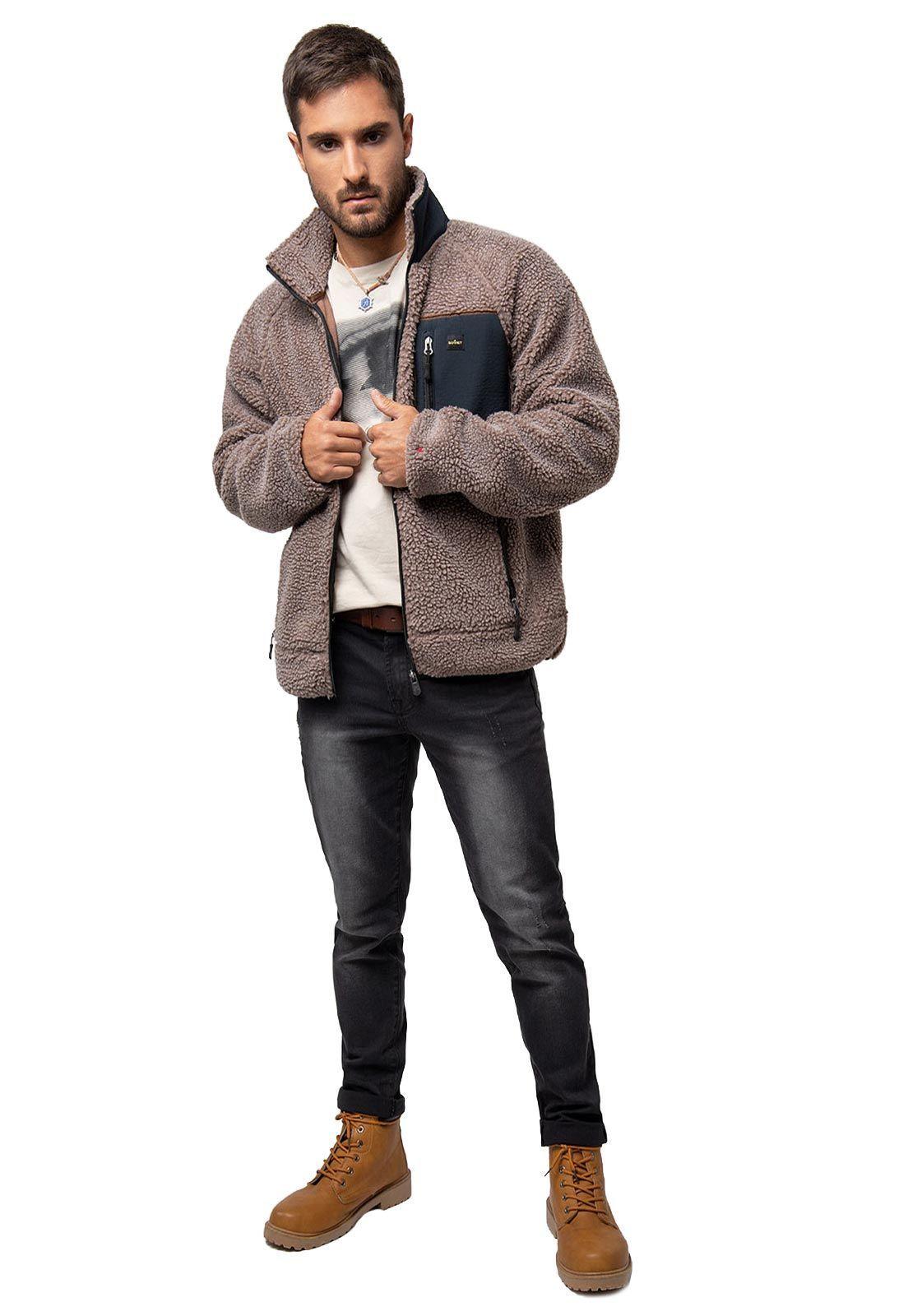 Chaqueta Sherpa Taupe Soviet-3