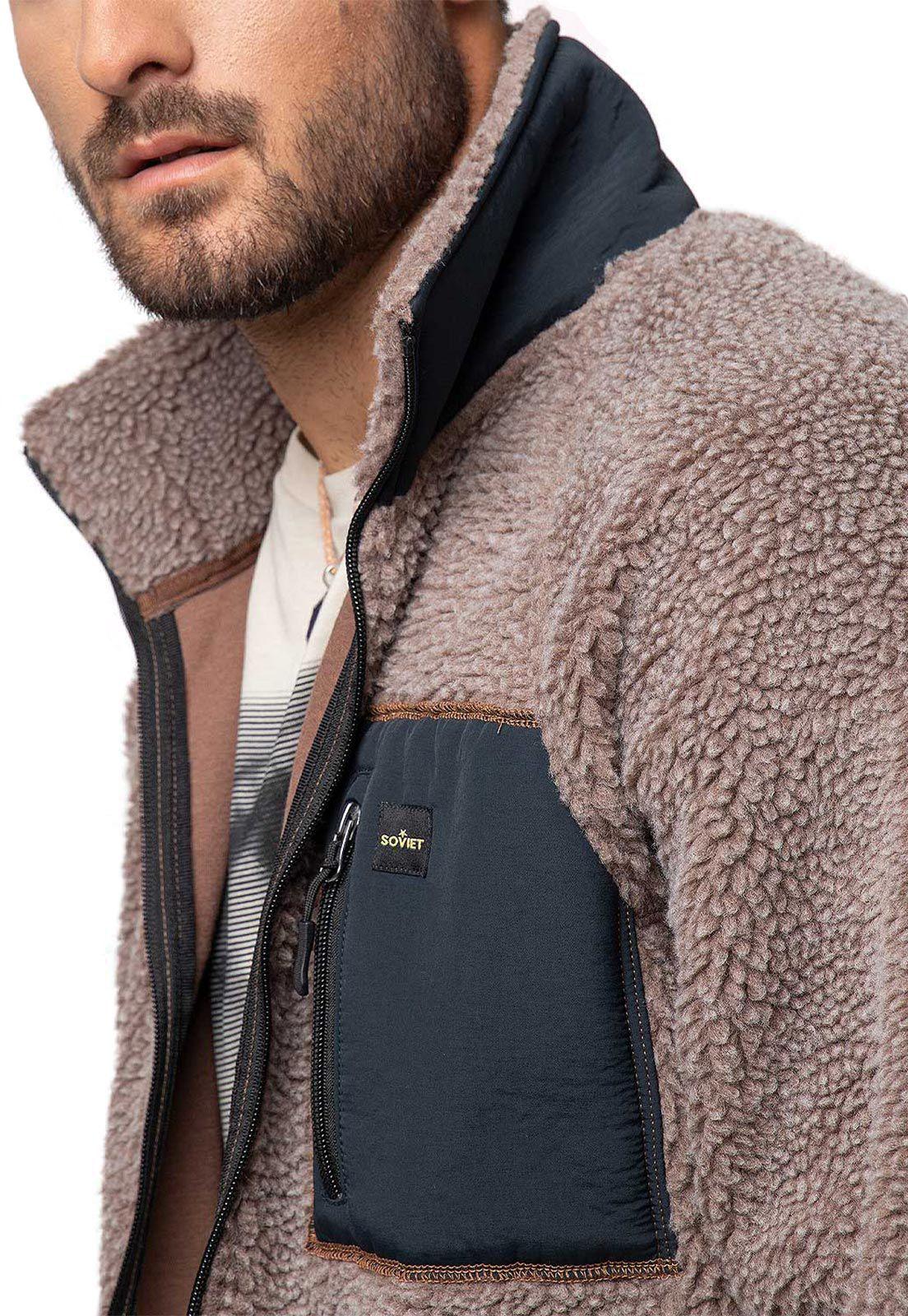 Chaqueta Sherpa Taupe Soviet-2