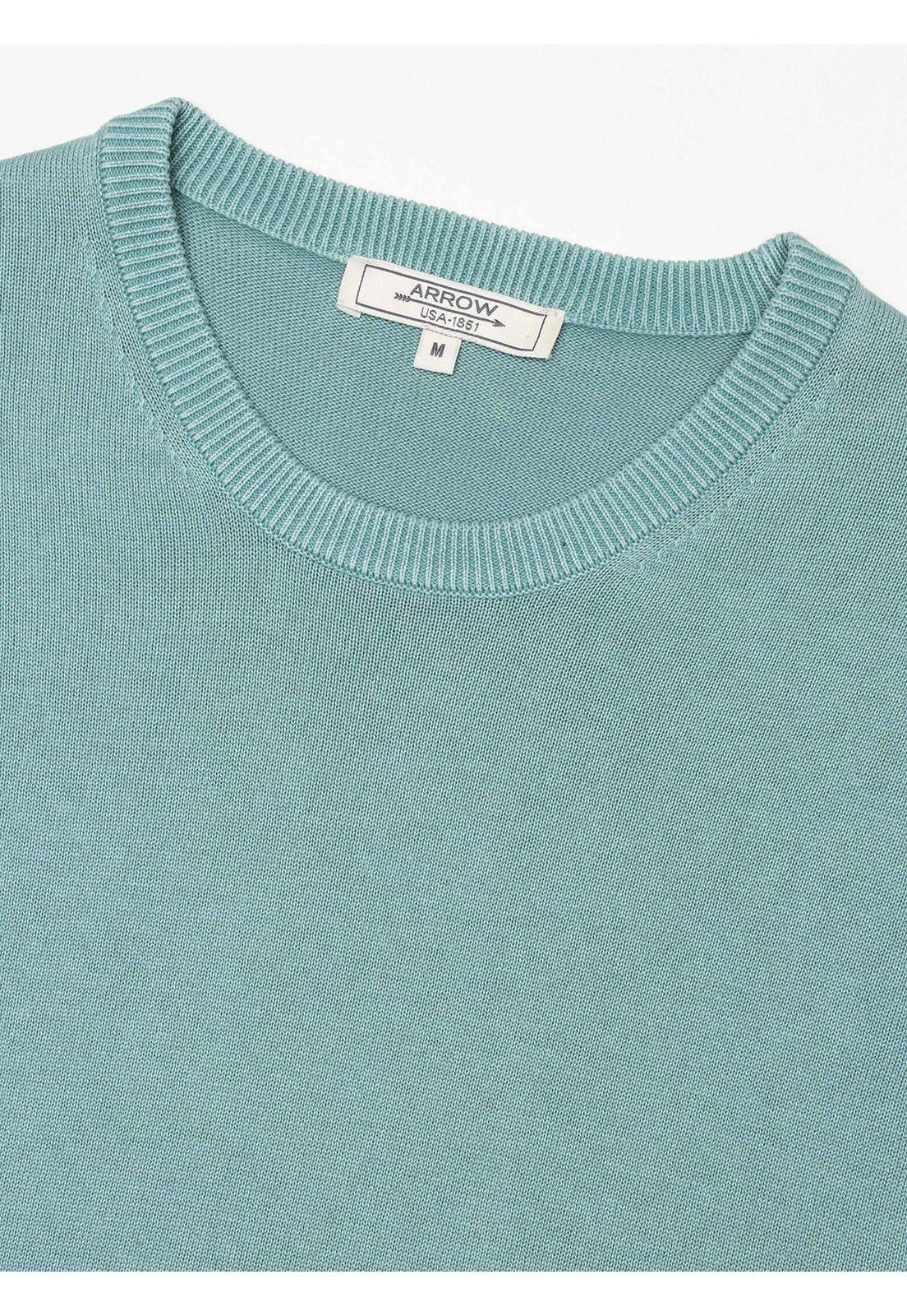 Sweater Stone Wash Regular Fit Verde Claro Arrow SW34086AQ-4