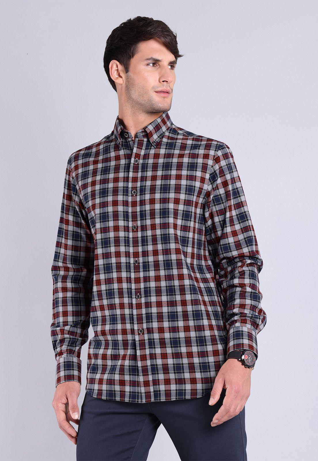 Camisa Escocesa Guy Laroche-0
