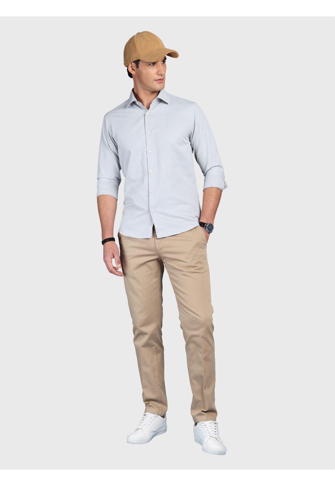 Camisa Texturada Slim Fit Verde Arrow CMI3333PE-3