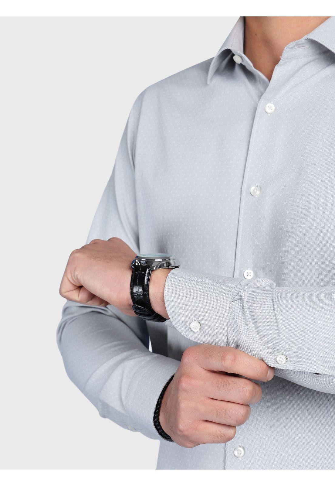 Camisa Texturada Slim Fit Verde Arrow CMI3333PE-5