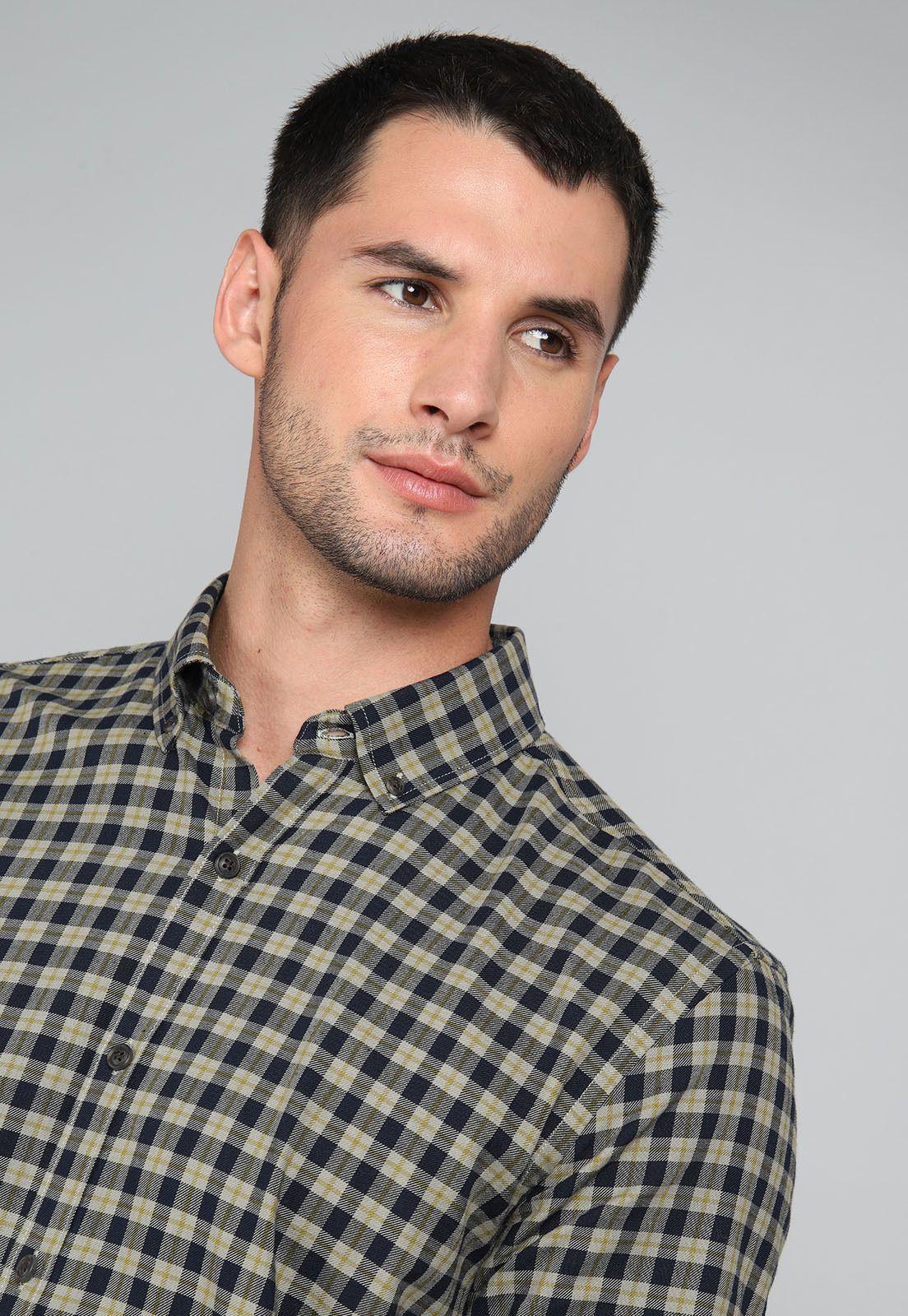 Camisa Cuadros Manga Larga Arrow CM31043VE-2