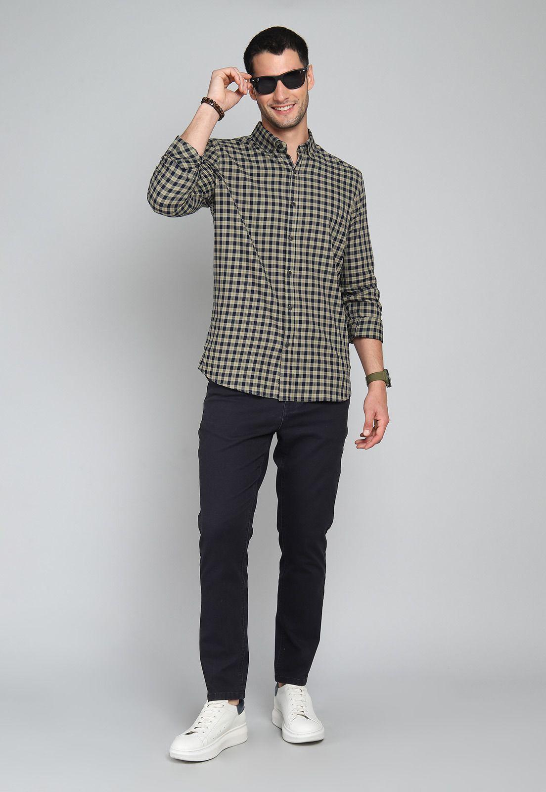 Camisa Cuadros Manga Larga Arrow CM31043VE-3