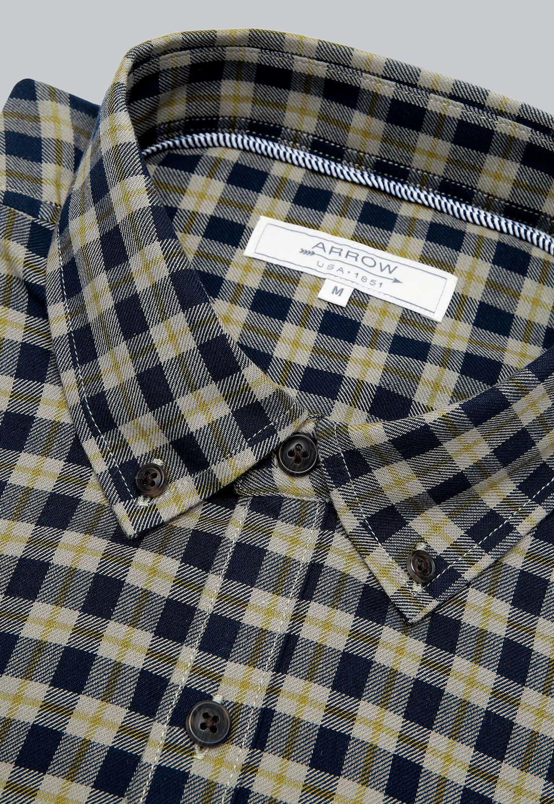 Camisa Cuadros Manga Larga Arrow CM31043VE-4