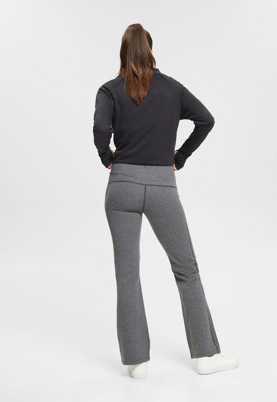 Calza Acampanada Con Estampado De Espiga Mujer Esprit Sport-1