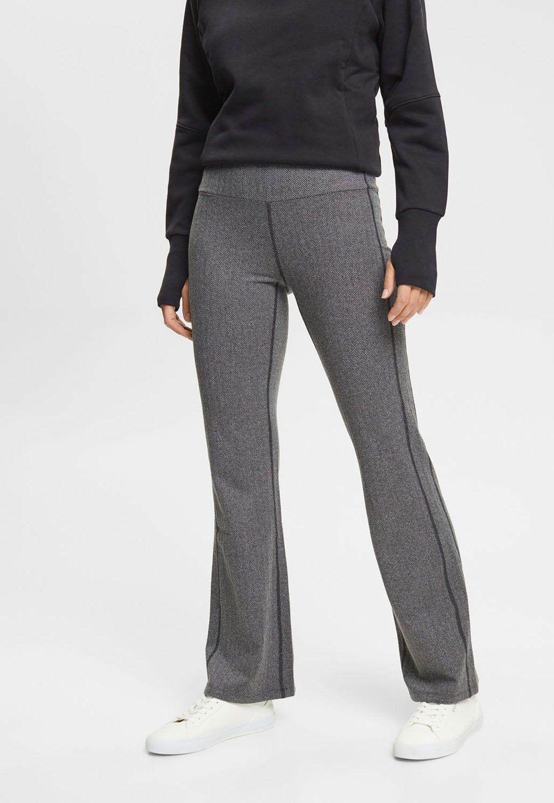 Calza Acampanada Con Estampado De Espiga Mujer Esprit Sport-0
