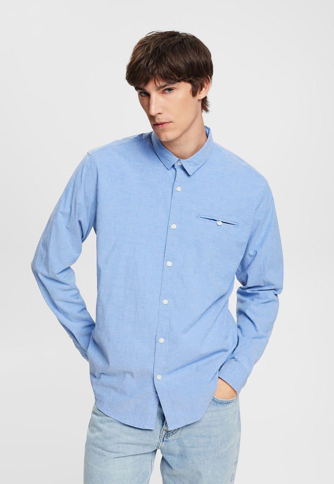 Camisa De Corte Ajustado Hombre Esprit-0