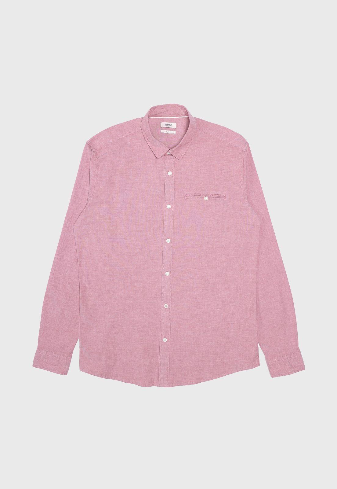 Camisa De Corte Ajustado Hombre Esprit-0
