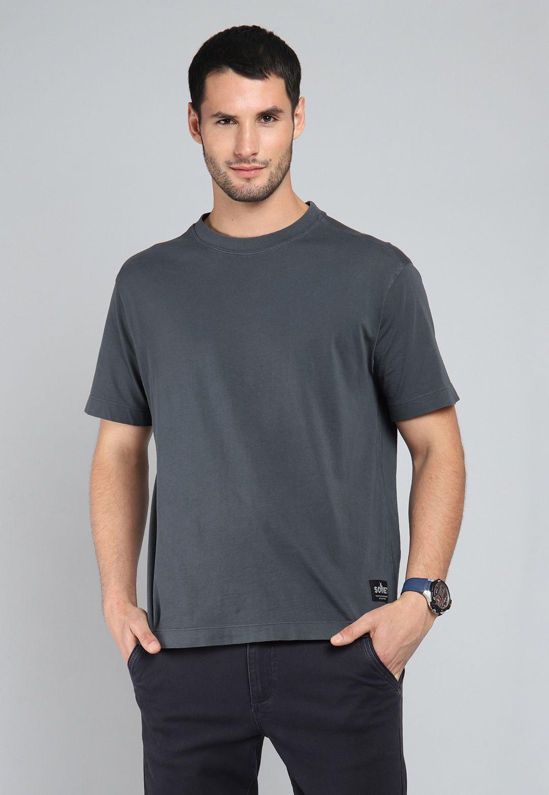 Polera Manga Corta Stone Wash Soviet BISHK33GR-0