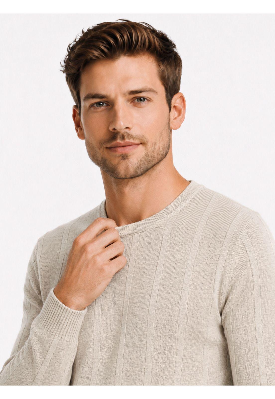 Sweater Stone Wash Regular Fit Beige Arrow SW34089BE-2