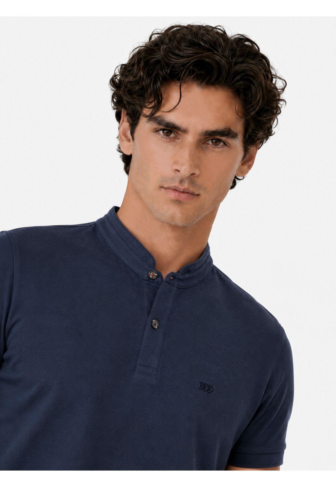 Polera Cuello Mao Regular Fit Azul Arrow PO34037AZ-2