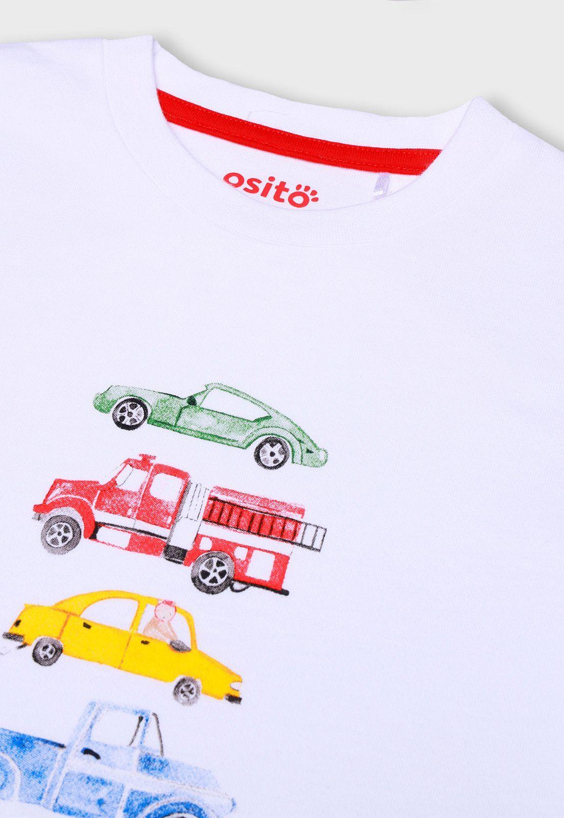 Polera Estampada Niño Osito-2