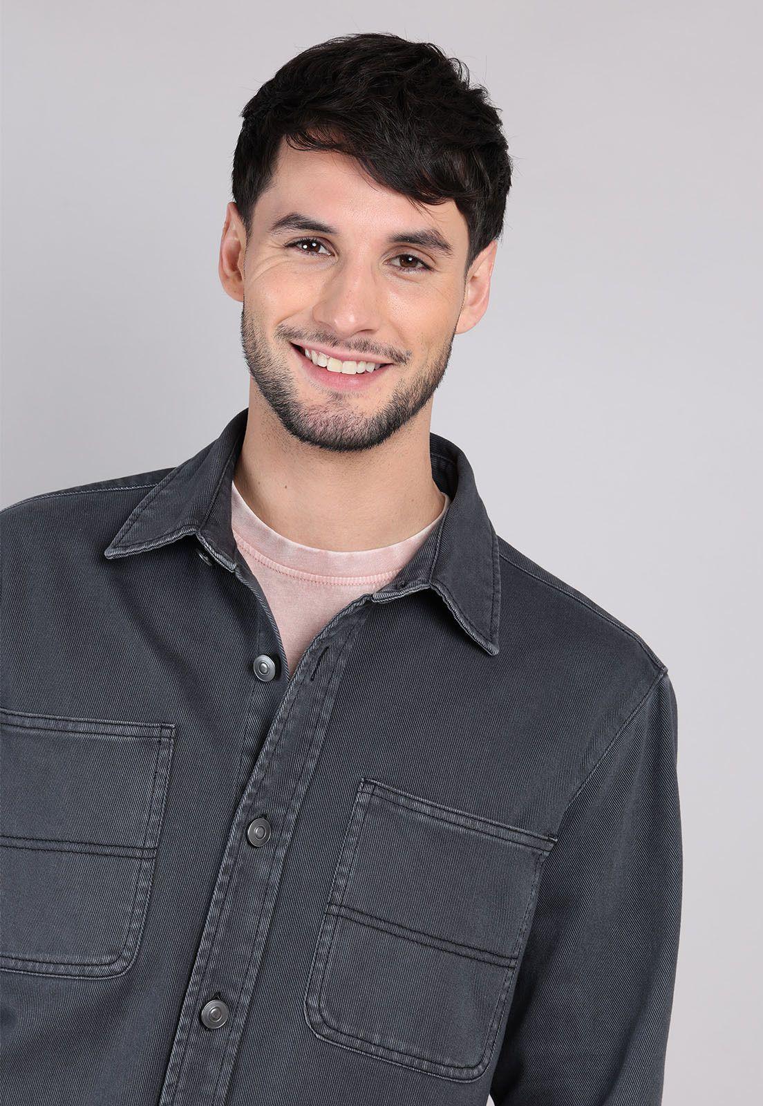 Chaqueta Denim Stone Wash Soviet SCVG051NE-2