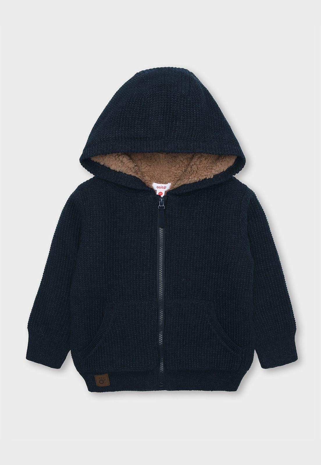 Chaleco Con Gorro Niño Osito OSWOI58AZ-0