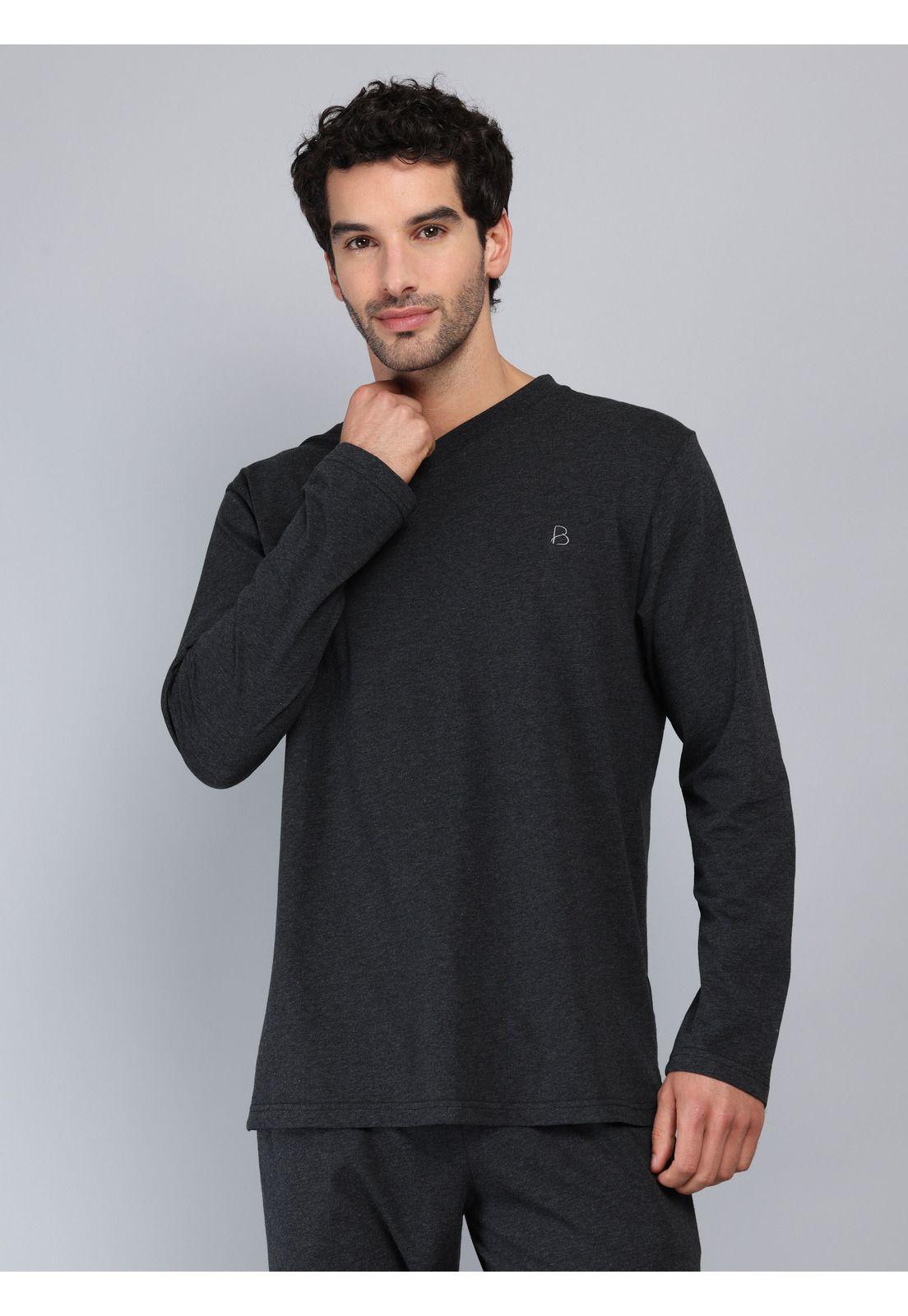 Pijama Largo Regular Fit Gris Oscuro Piero Butti PBCIP02GO-2