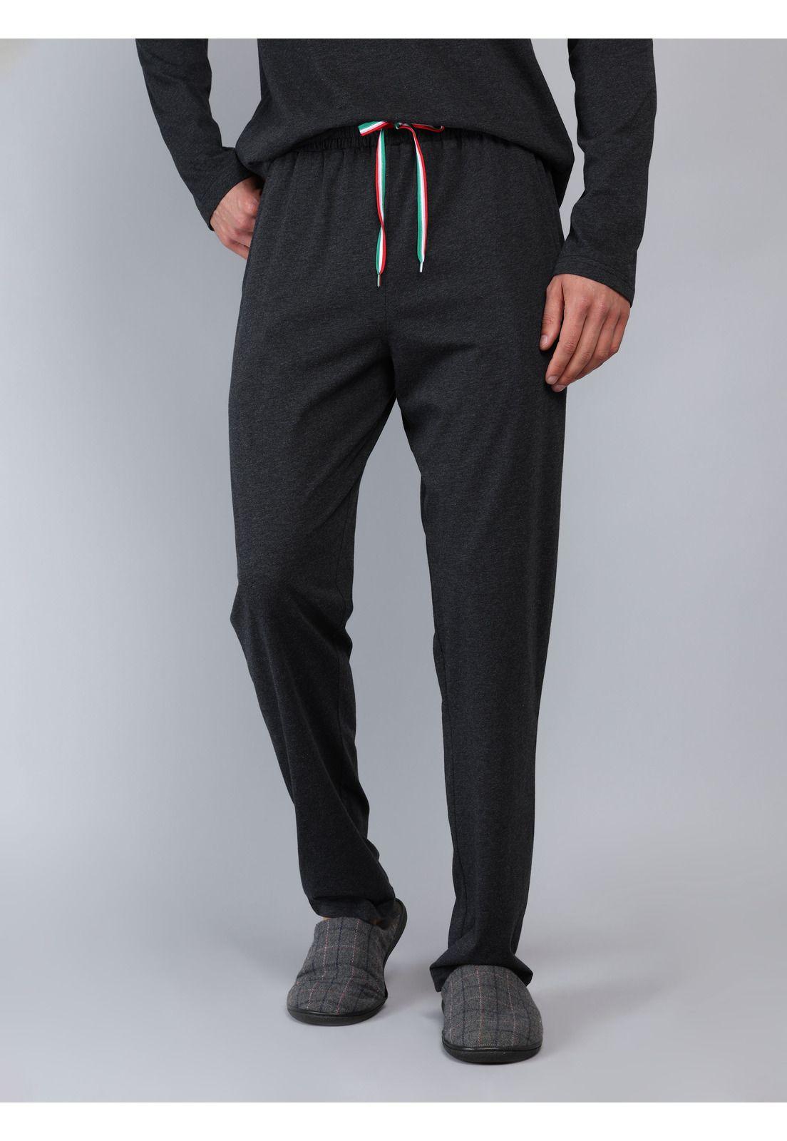 Pijama Largo Regular Fit Gris Oscuro Piero Butti PBCIP02GO-4