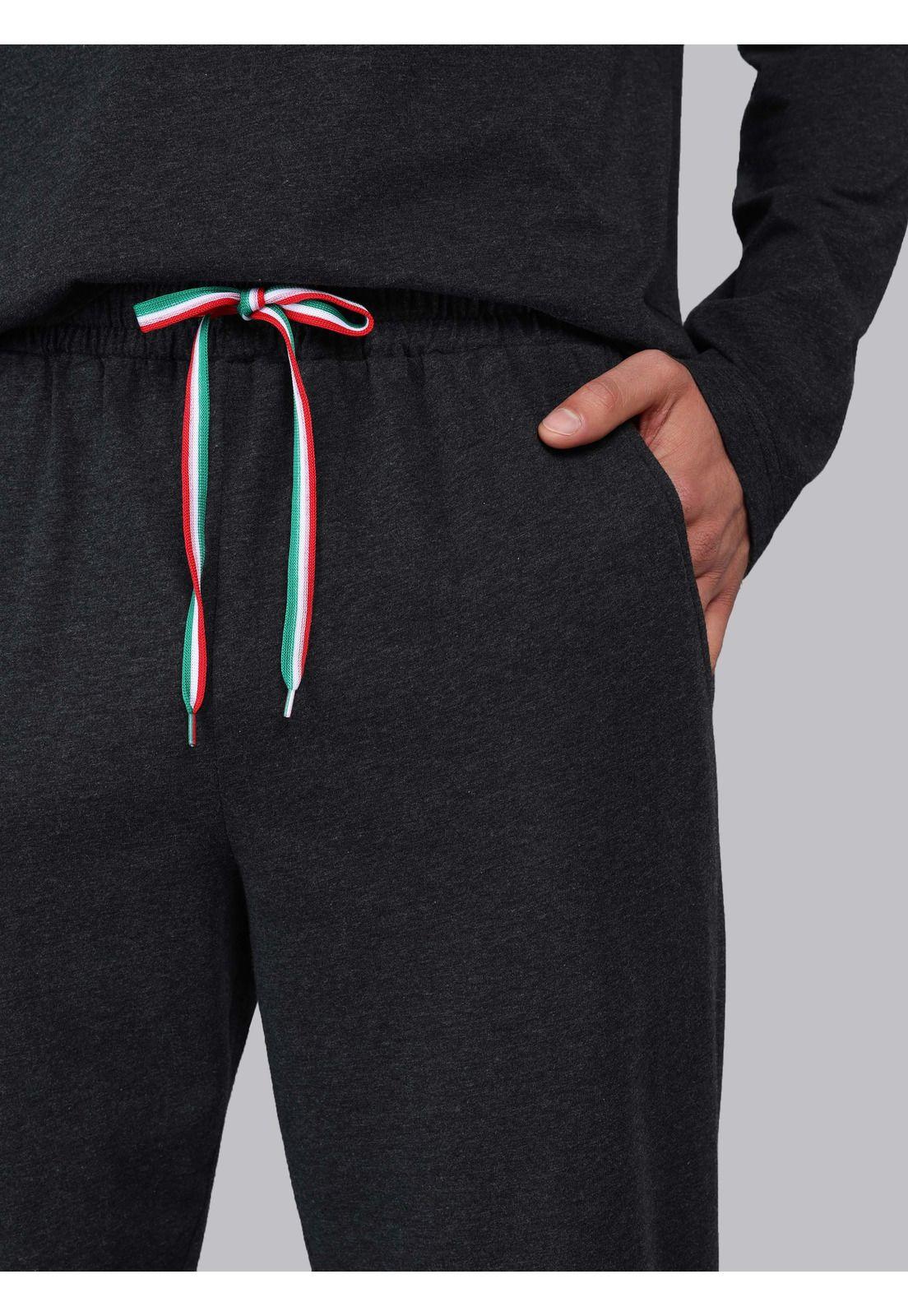 Pijama Largo Regular Fit Gris Oscuro Piero Butti PBCIP02GO-5