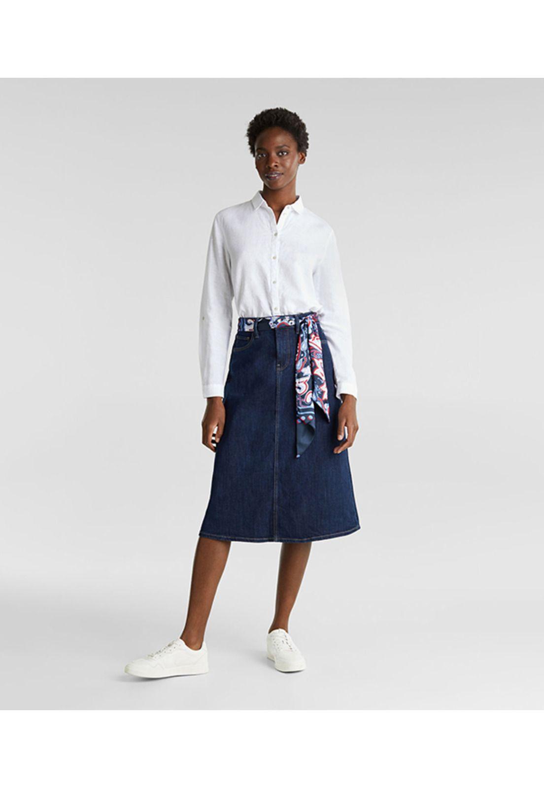 Falda cinturón estilo pañuelo bandana-2