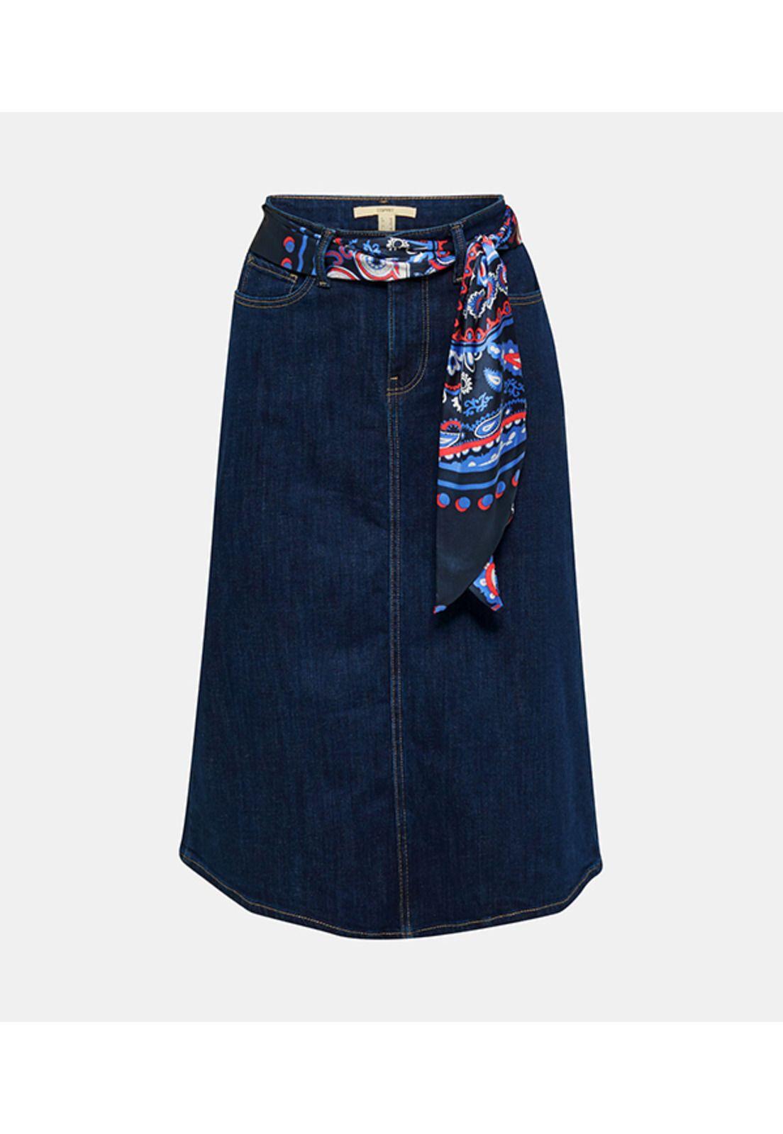 Falda cinturón estilo pañuelo bandana-3