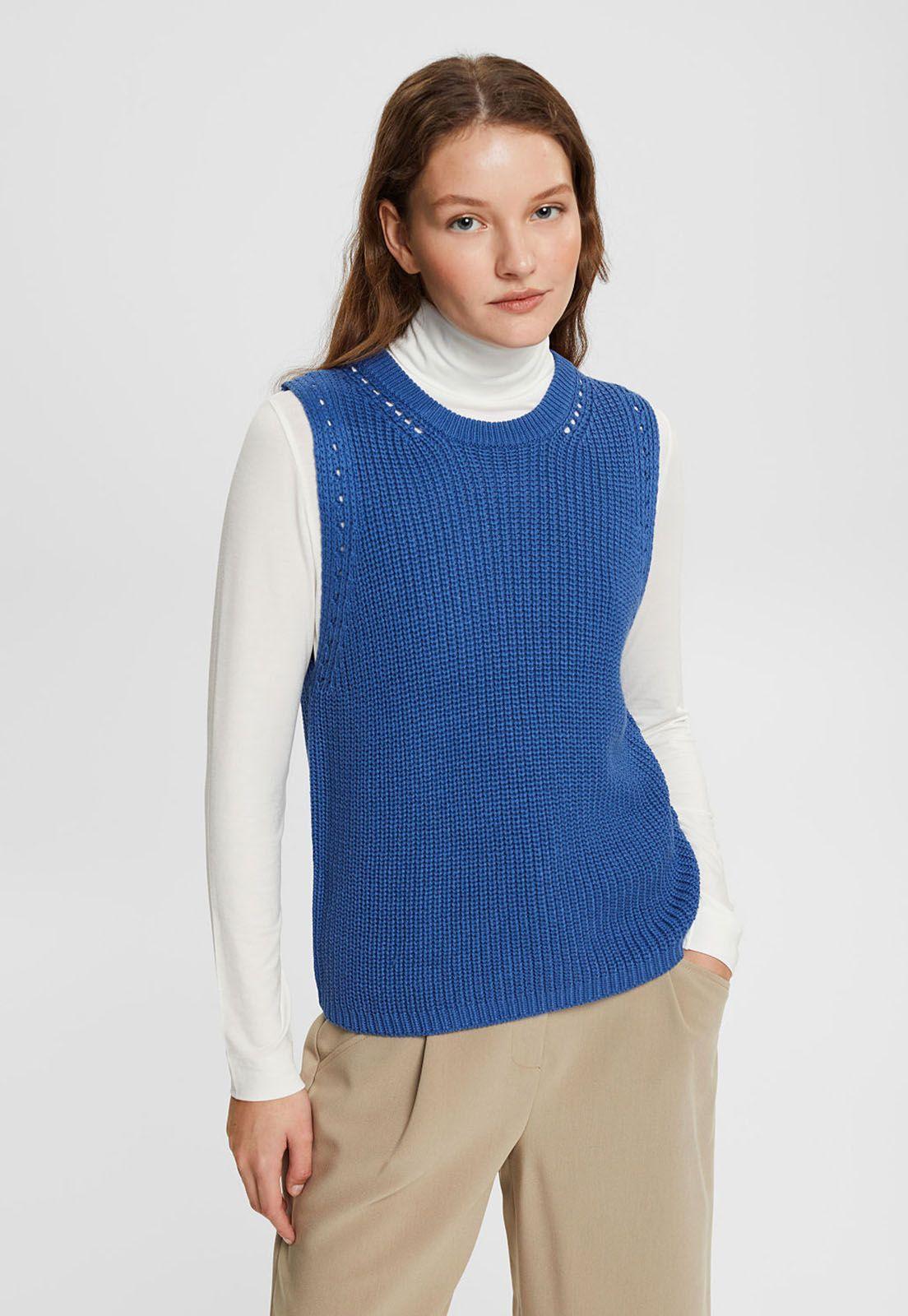 Sweater Sin Mangas Recto Mujer Esprit-0