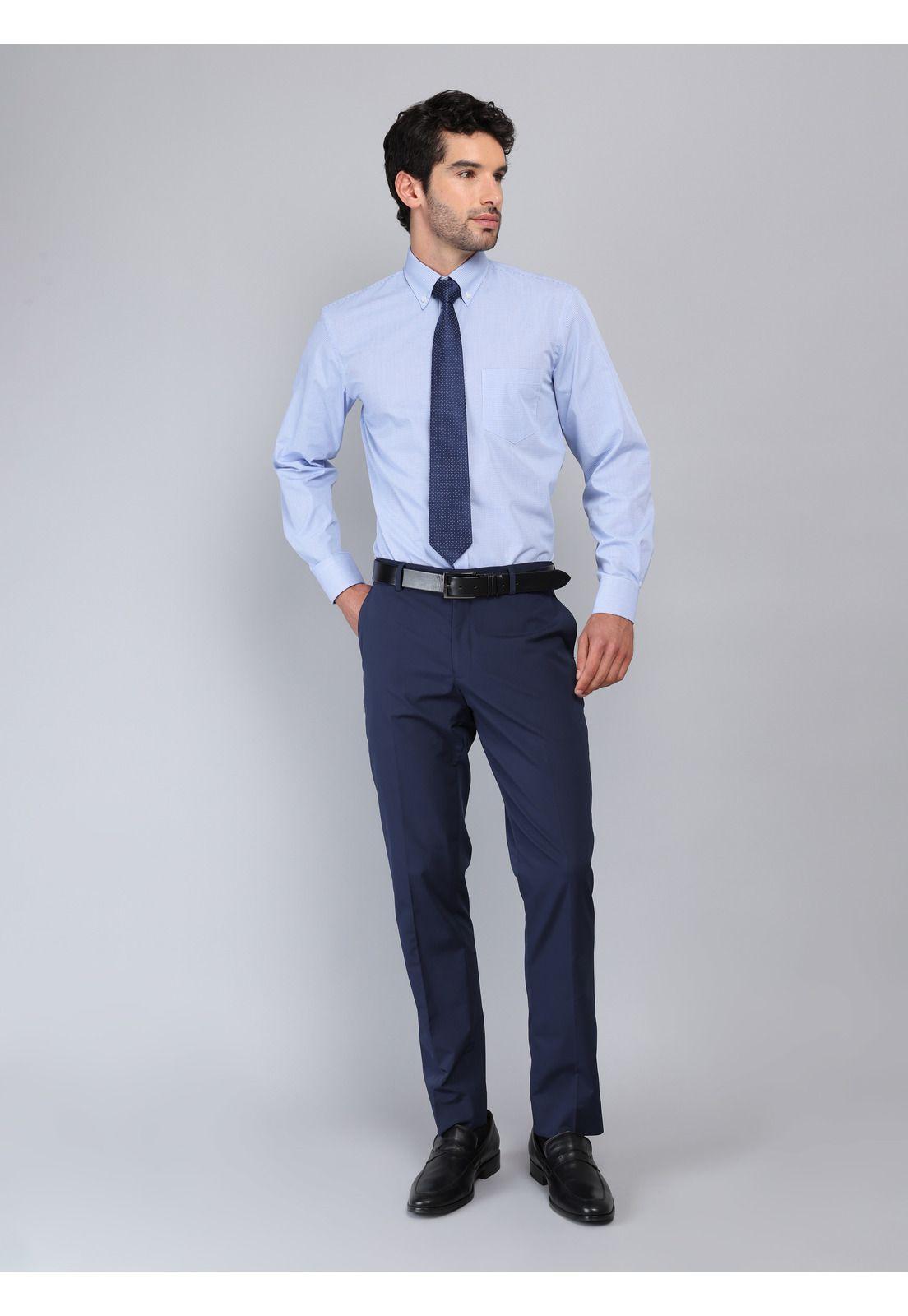 Camisa Formal A Cuadros Van Heusen VHCM555AZ-4