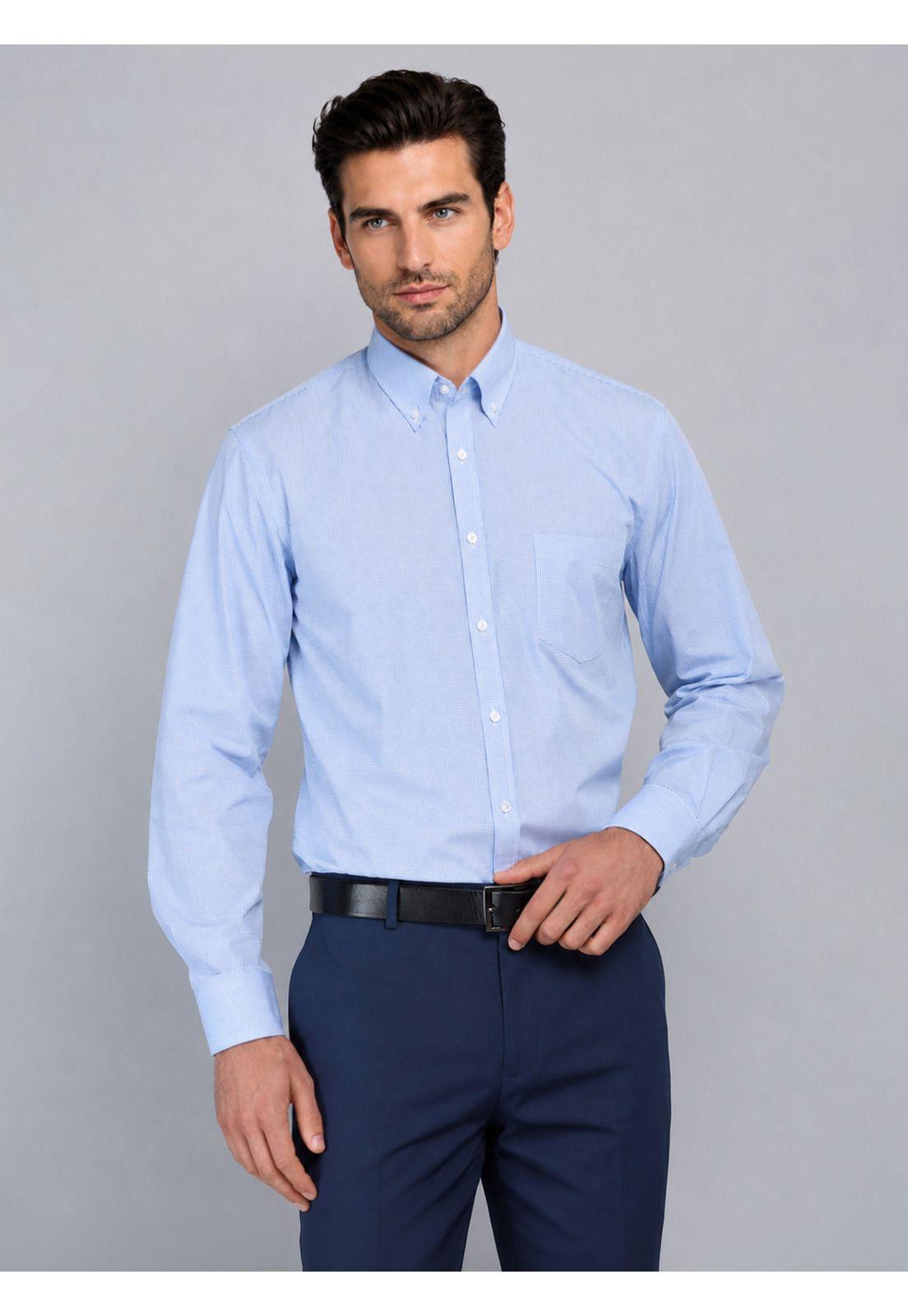 Camisa Formal A Cuadros Van Heusen VHCM555AZ-0