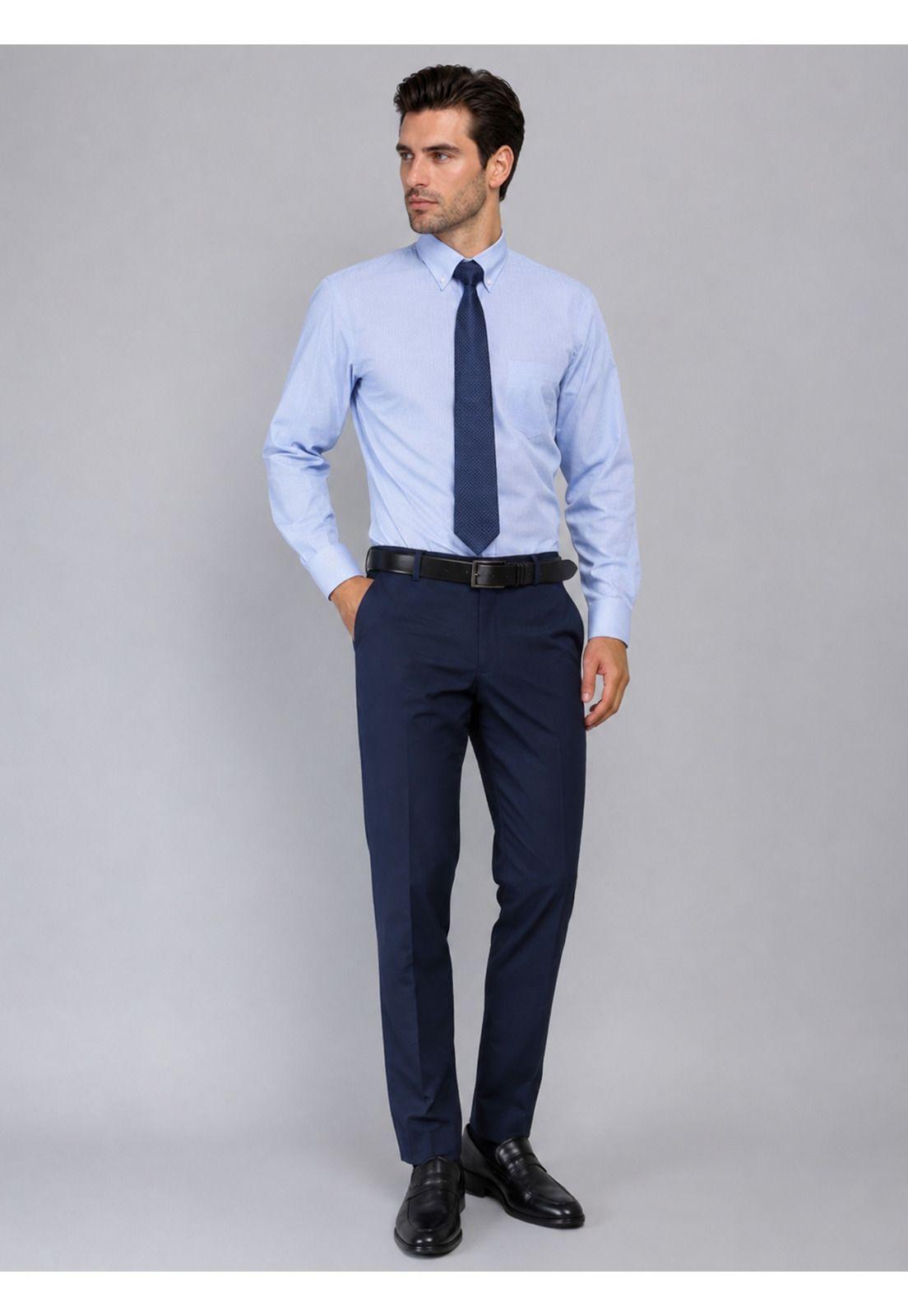 Camisa Formal A Cuadros Van Heusen VHCM555AZ-4