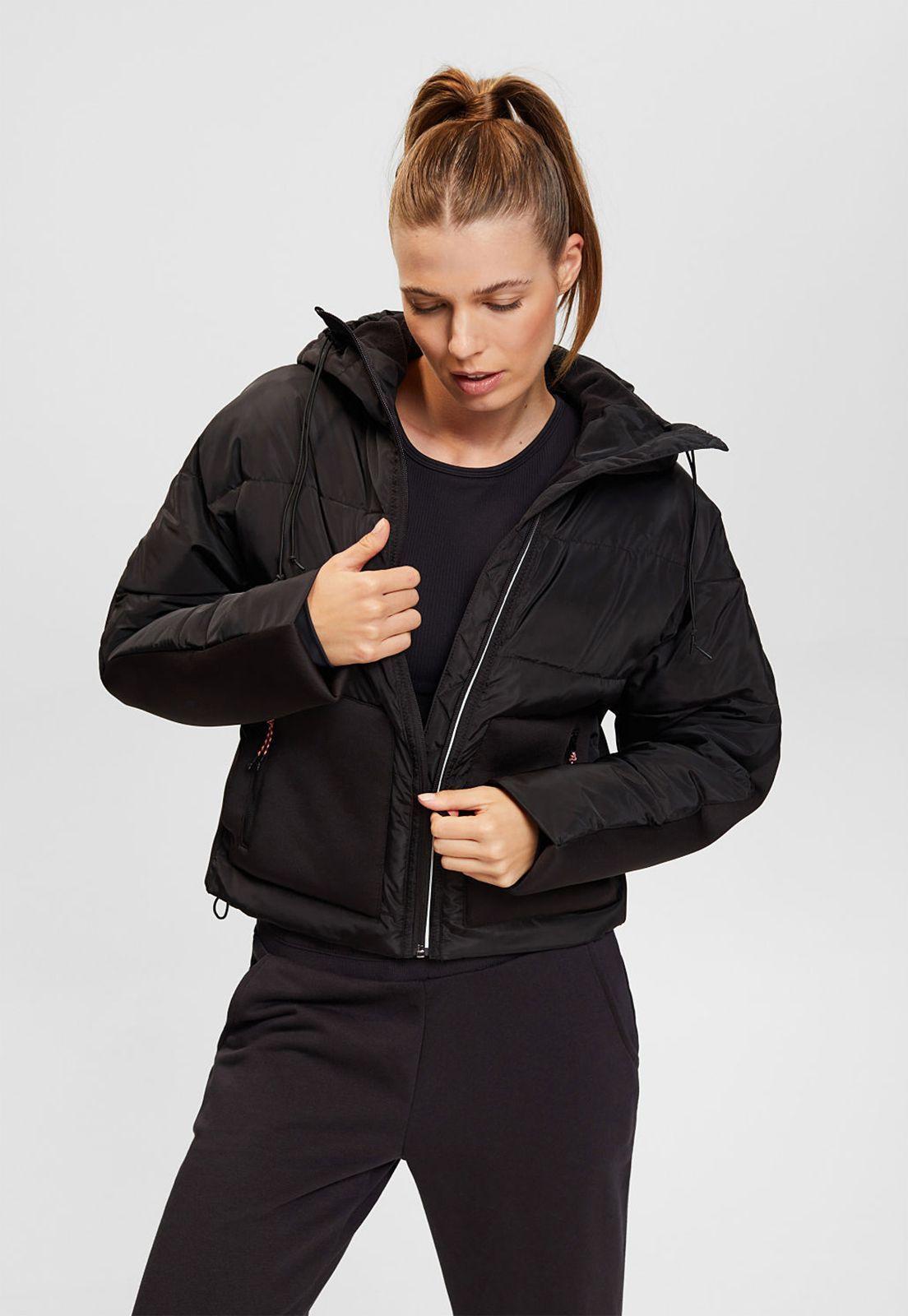 Chaqueta Acolchada Con Diseño Híbrido Mujer Esprit-0