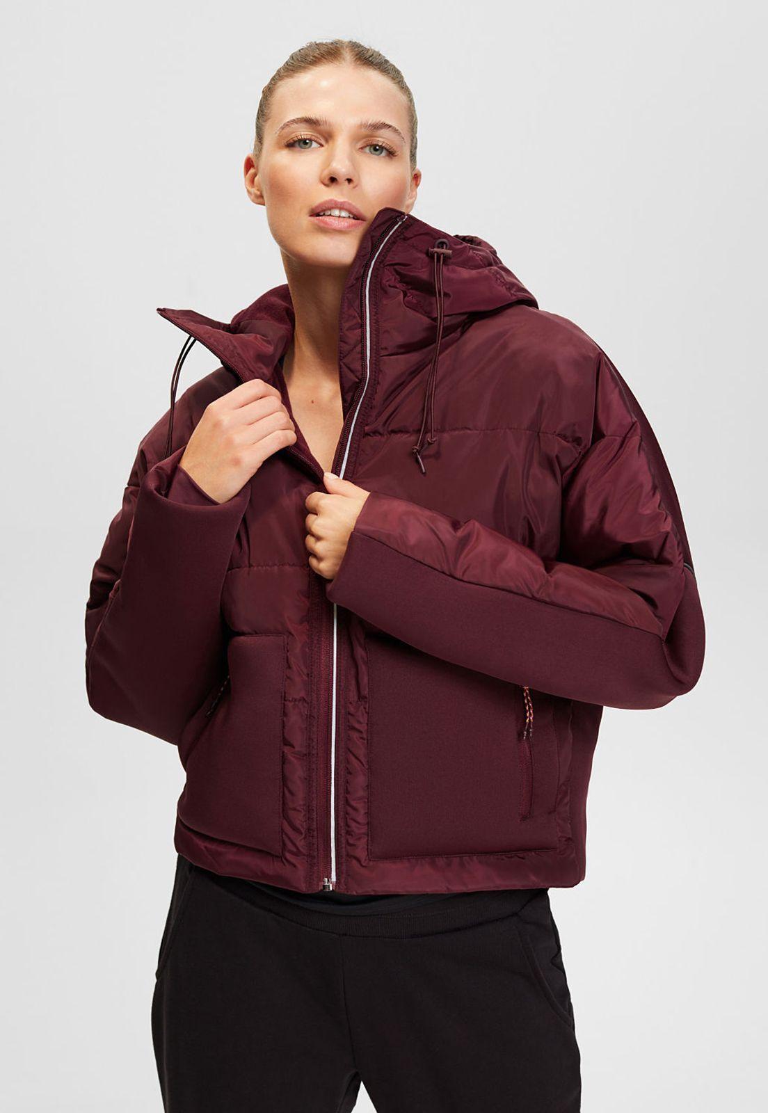 Chaqueta Acolchada Con Diseño Híbrido Mujer Esprit-0