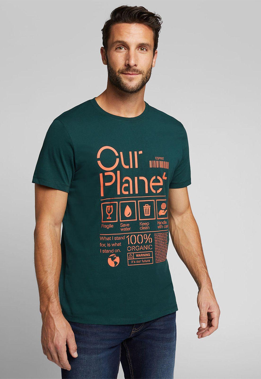 Polera Hombre Manga Corta Estampada Esprit-0