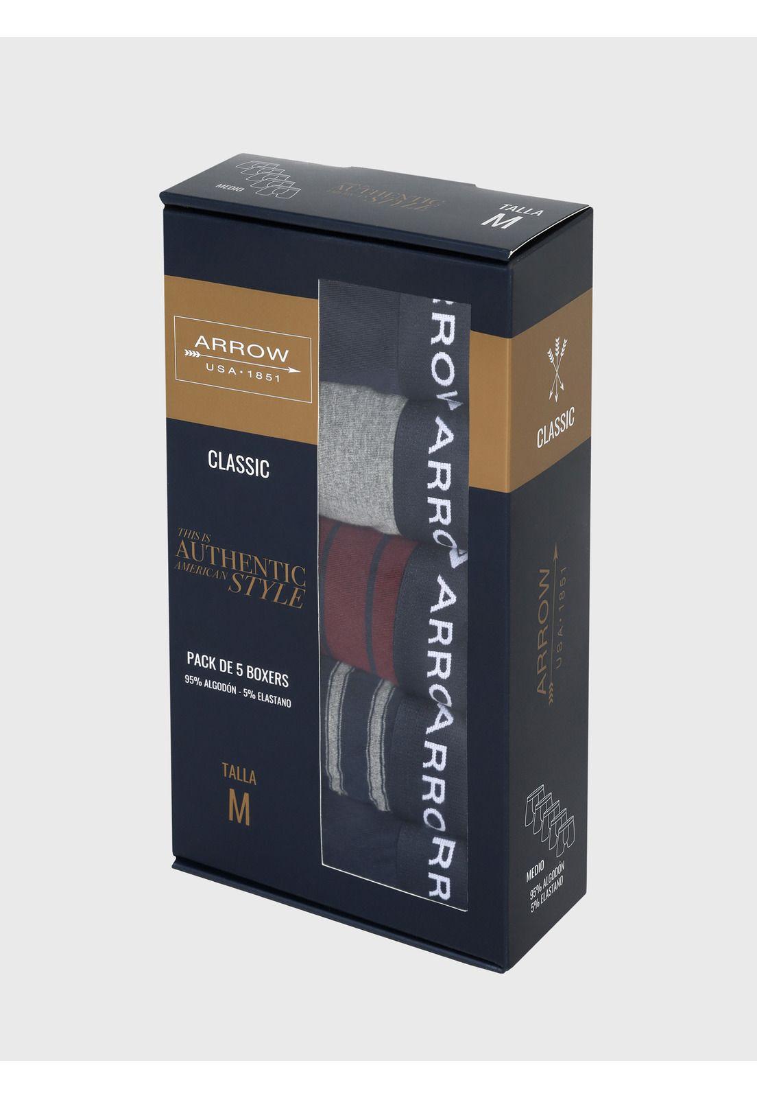 Boxer 5 unidades Regular Fit Multicolor Arrow BOD5060SU-5
