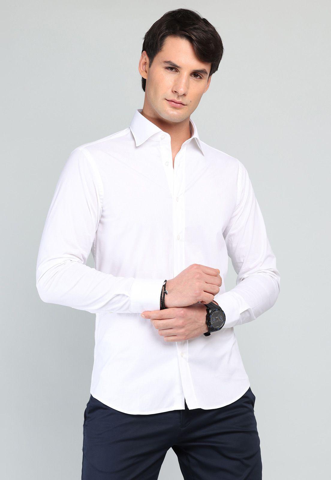 Camisa Lisa Spandex Arrow CM32I90BL-0