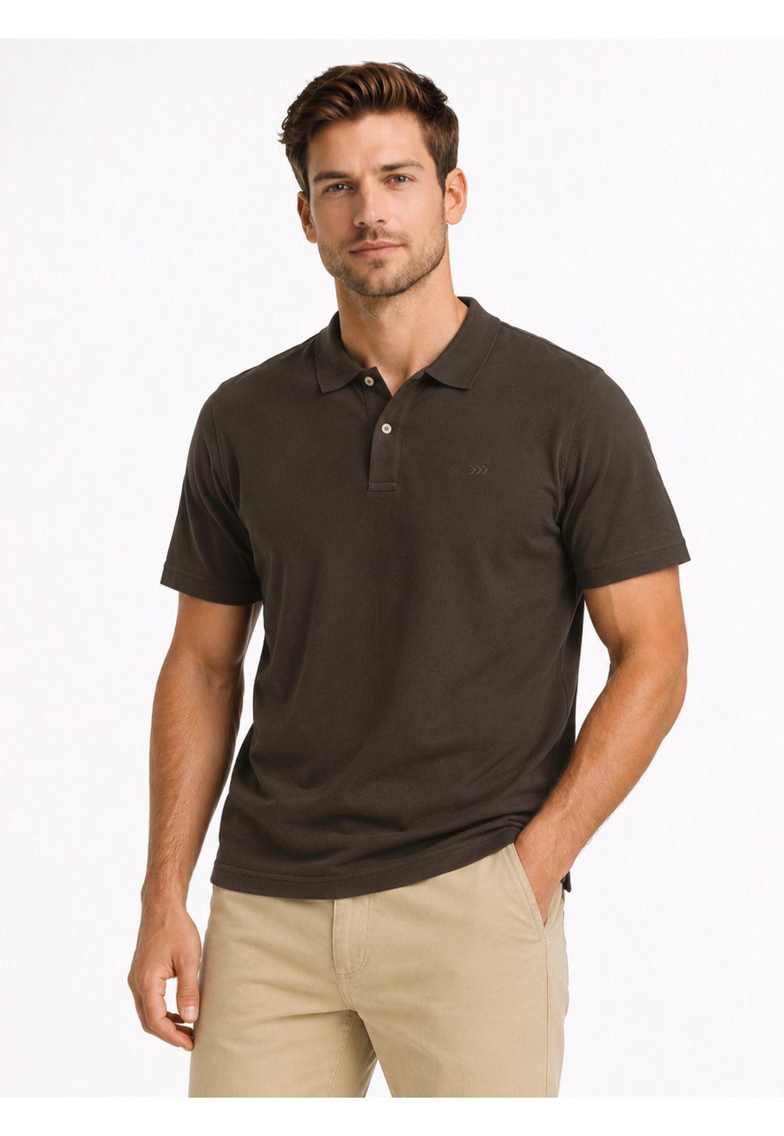 Polera Pique Regular Fit Café Arrow PO34030CA-0