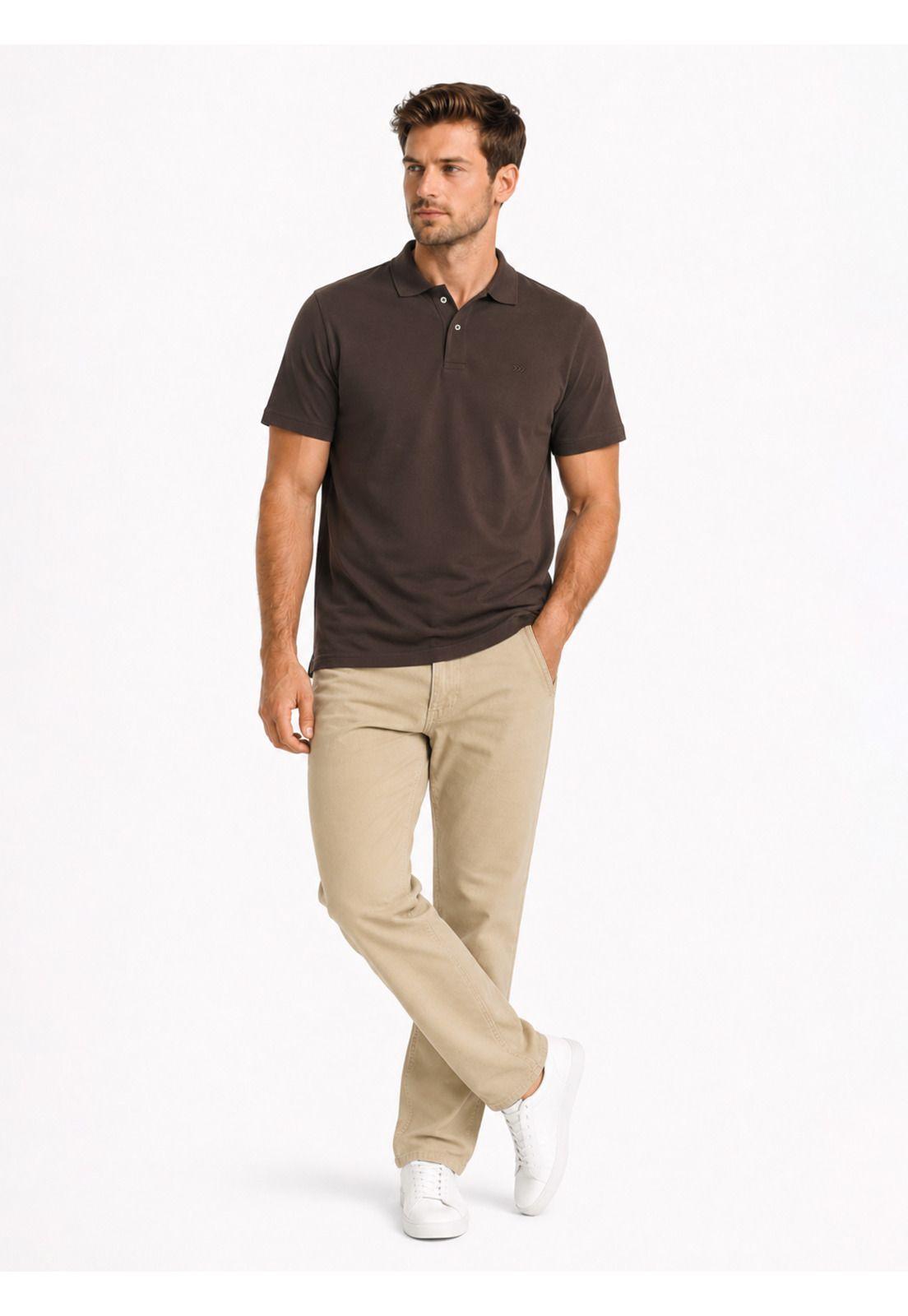 Polera Pique Regular Fit Café Arrow PO34030CA-3
