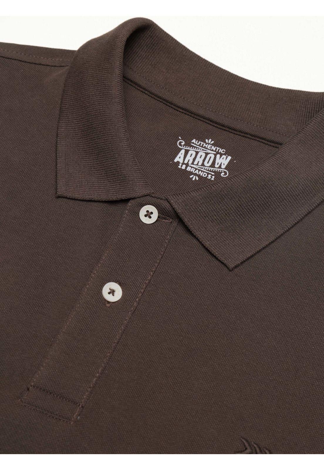 Polera Pique Regular Fit Café Arrow PO34030CA-4