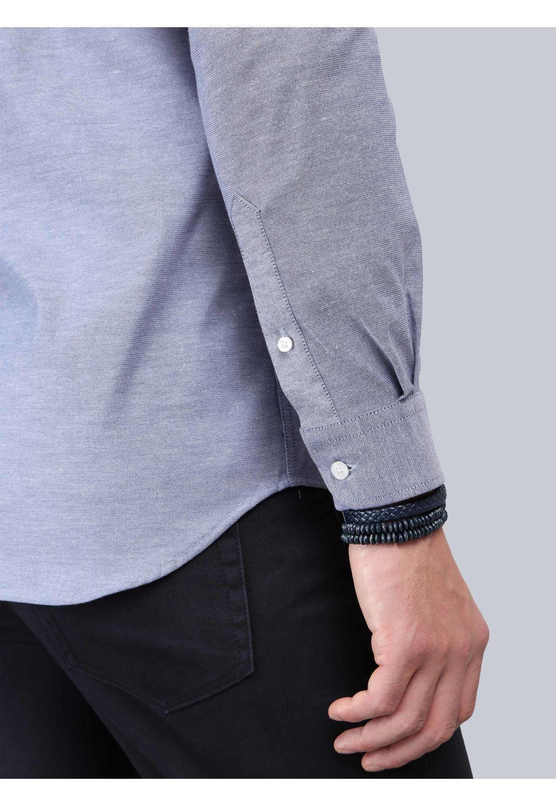 Camisa Melange Regular Fit Azul Arrow CM33067AZ-5