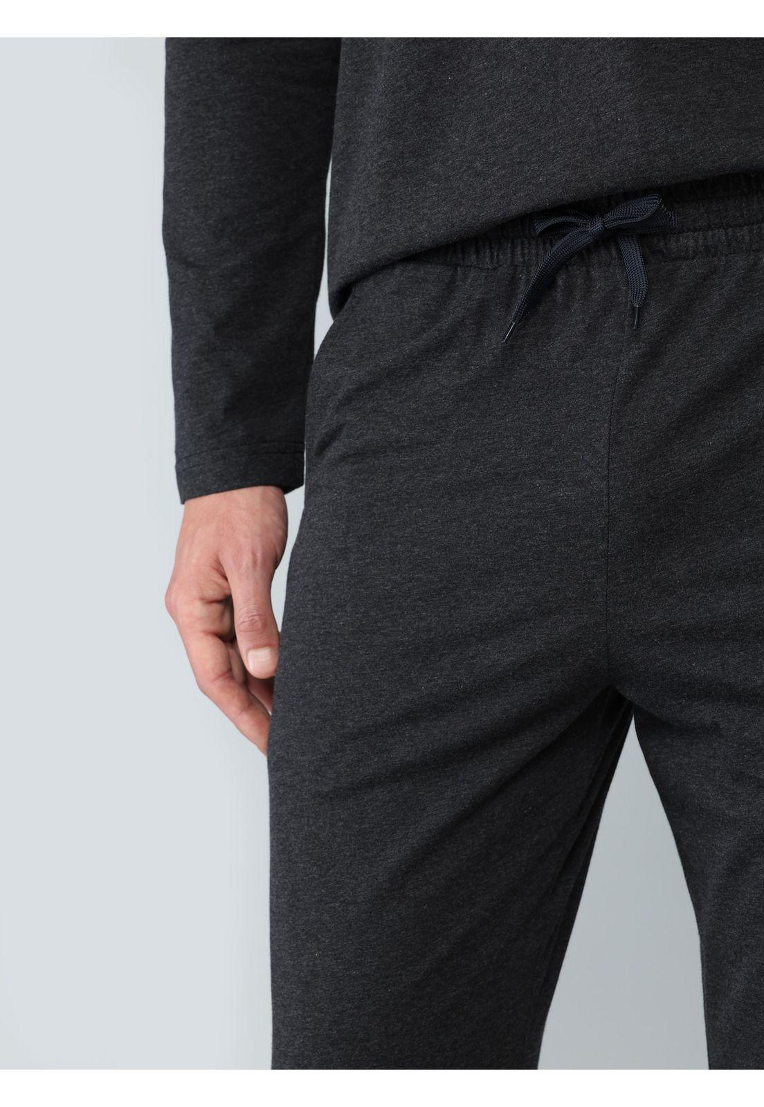 Pijama Largo Regular Fit Gris Arrow P1I3315GR-5