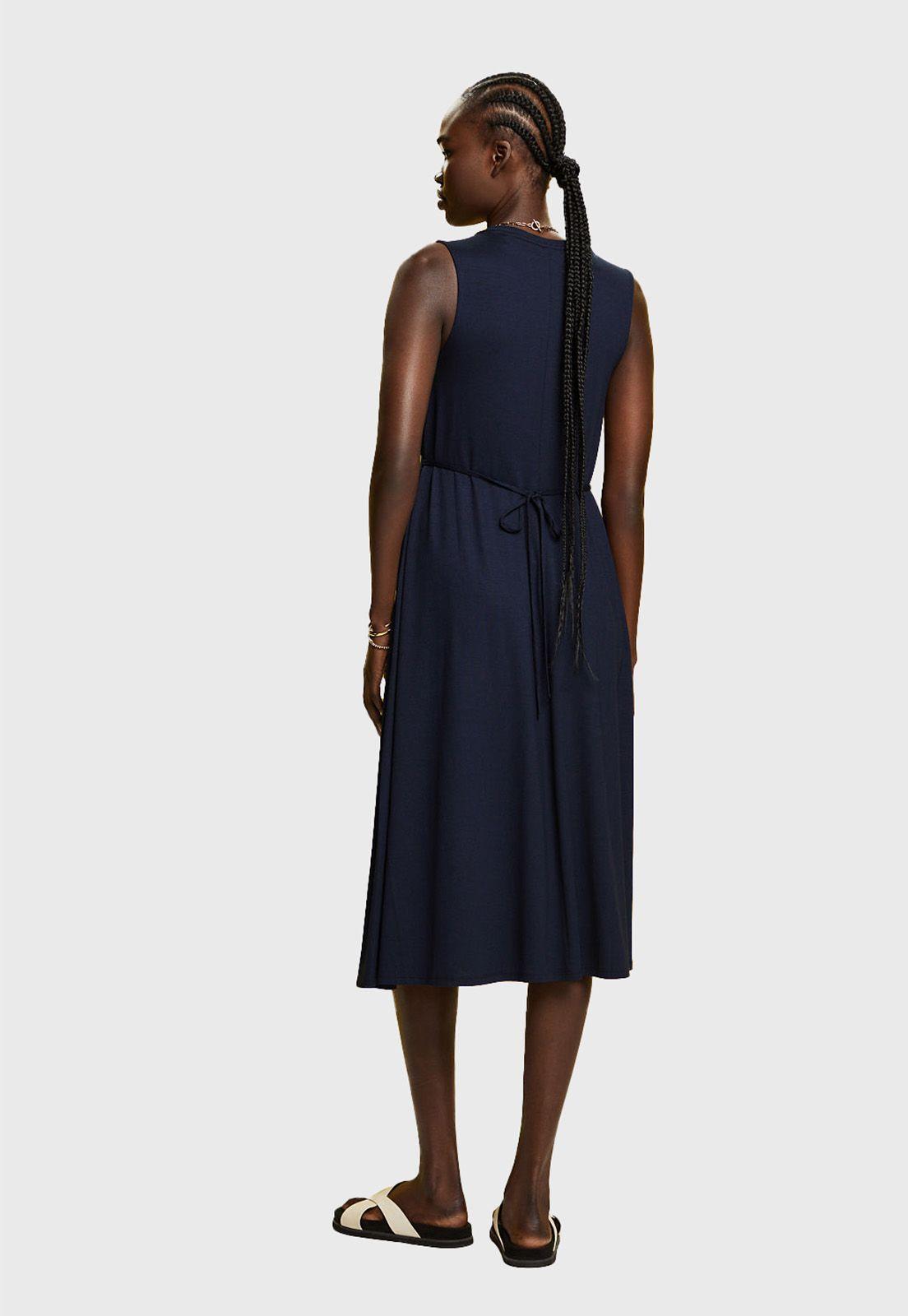 Vestido Midi De Punto Mujer Esprit Rubí-1