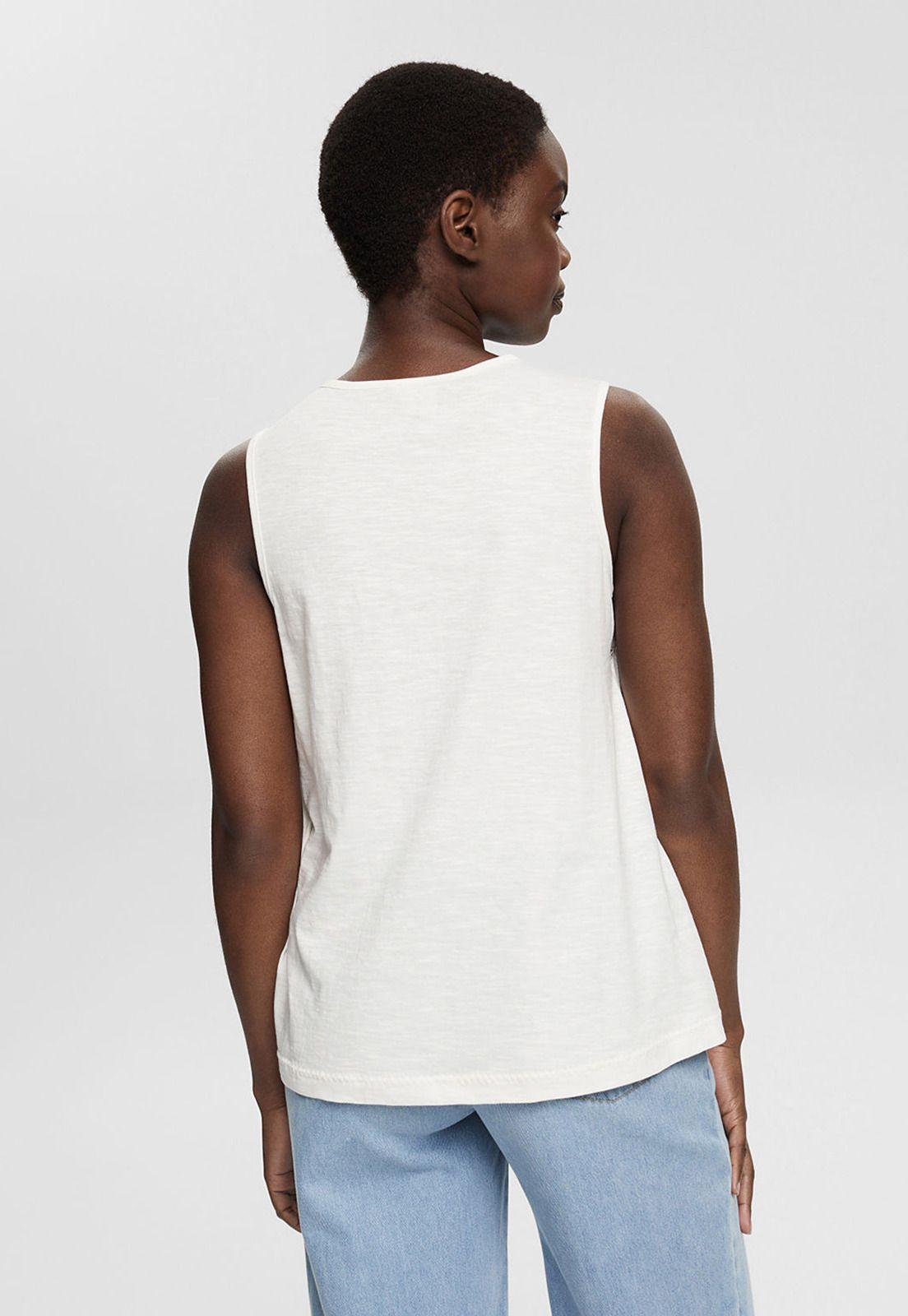 Polera Con Encaje Calado Esprit-1