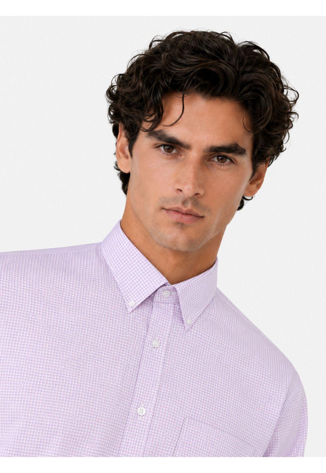 Camisa Formal Cuadros Tailored Fit Rosado Arrow ARM0630RD-3