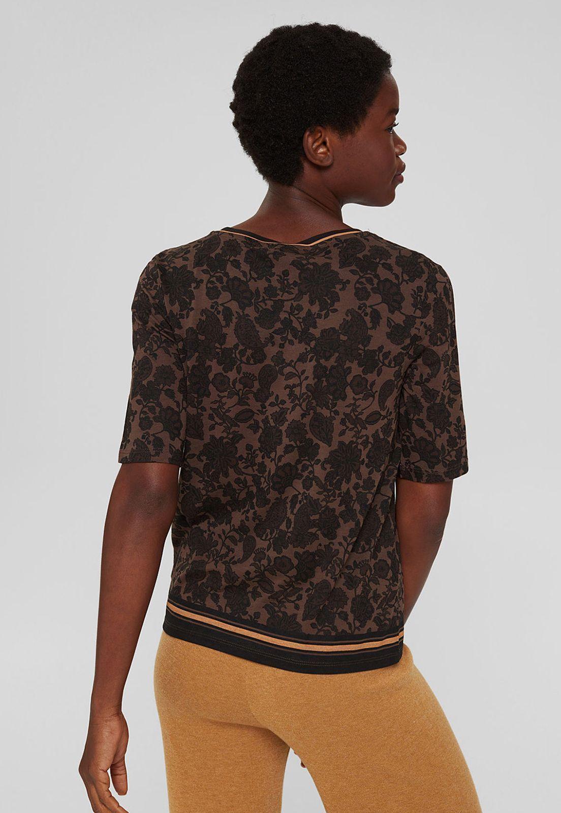 Polera Con Estampado De Flores Esprit invierno-1