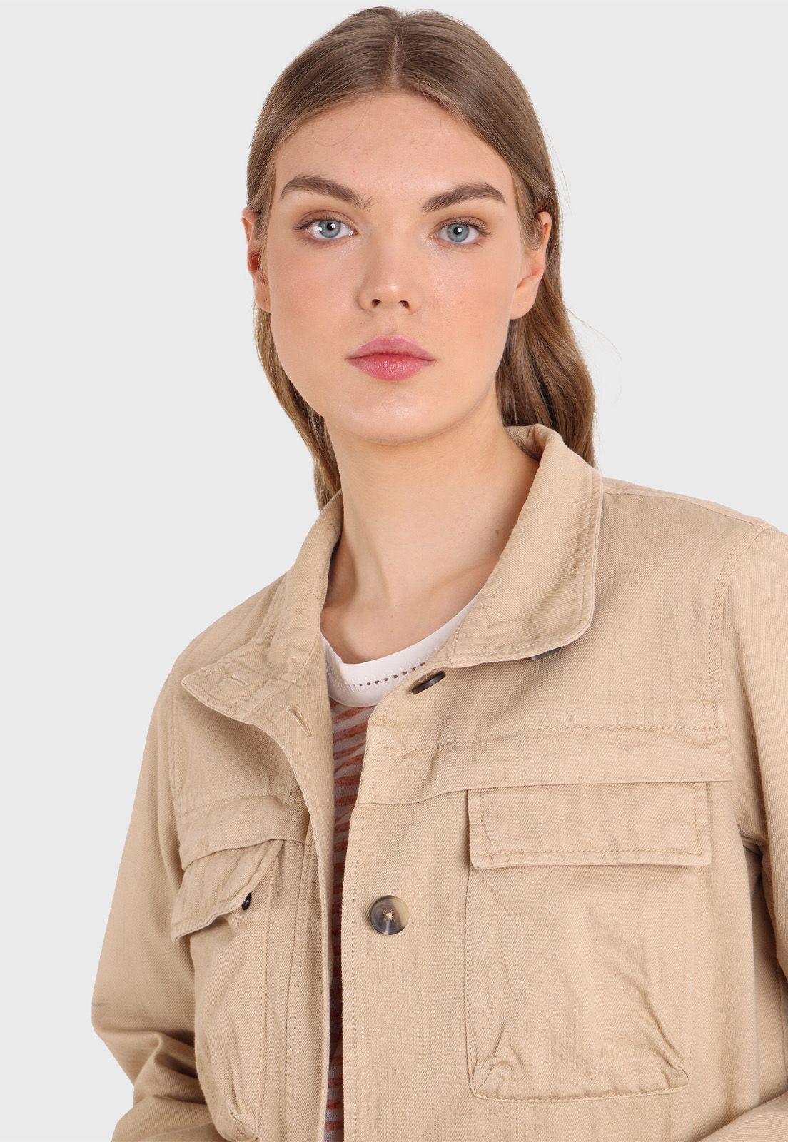 Chaqueta De Estilo Militar Mujer Esprit-2
