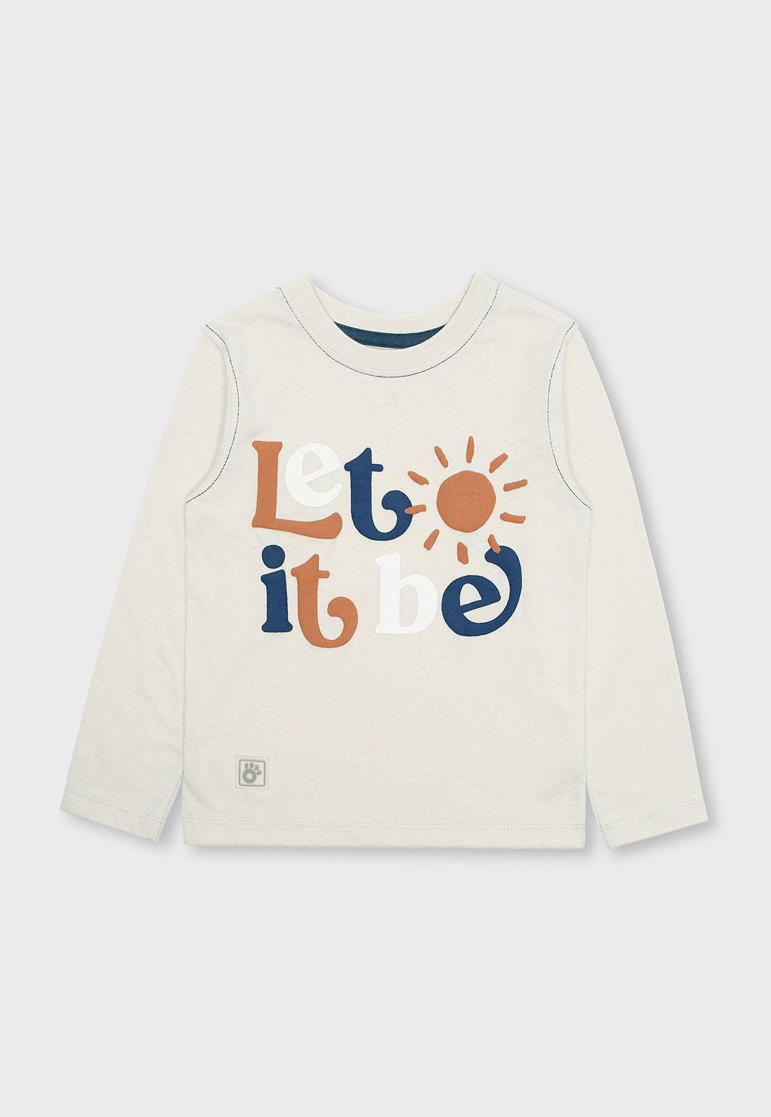 Polera De Manga Larga Niño Osito-0