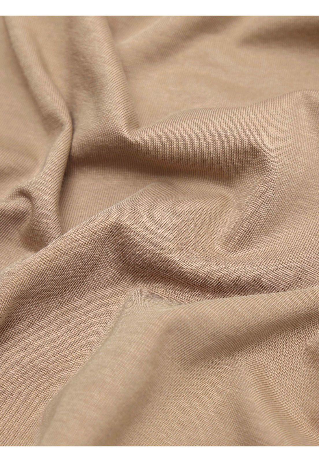 Polera Lisa Stone Wash Regular Fit Café Arrow PO33074CA-5