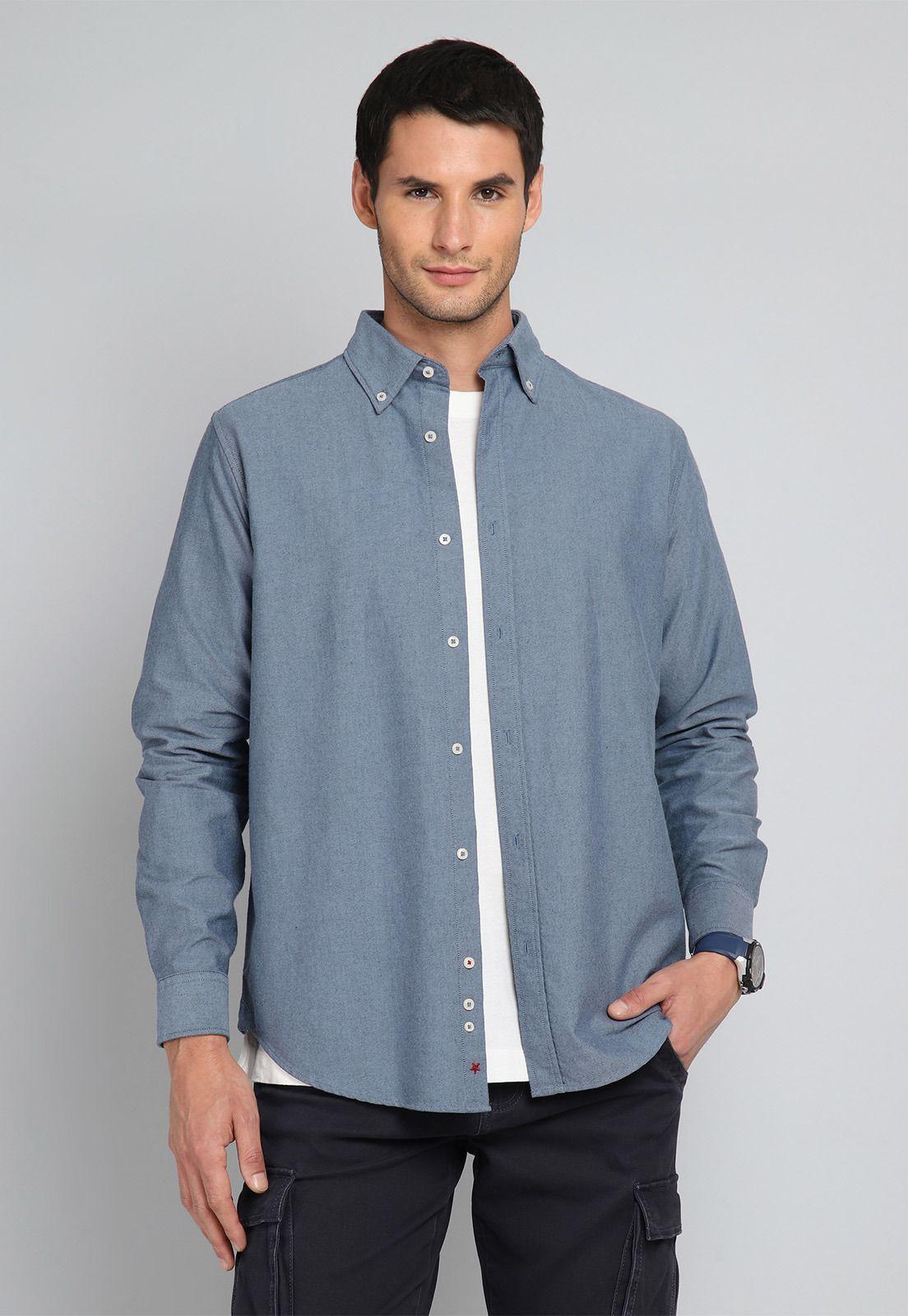Camisa Oxford Manga Larga Soviet BISHF40NB-0
