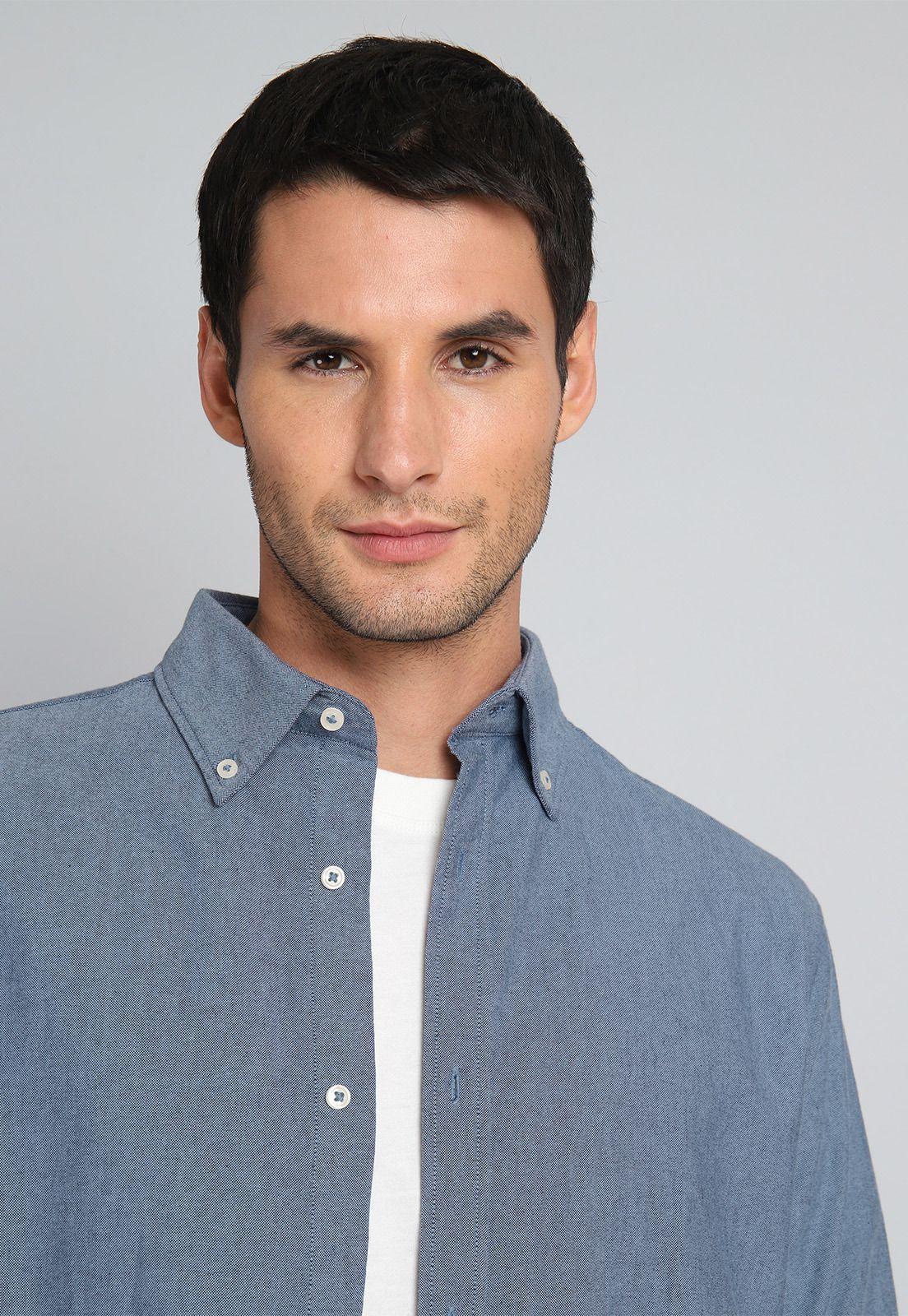 Camisa Oxford Manga Larga Soviet BISHF40NB-2