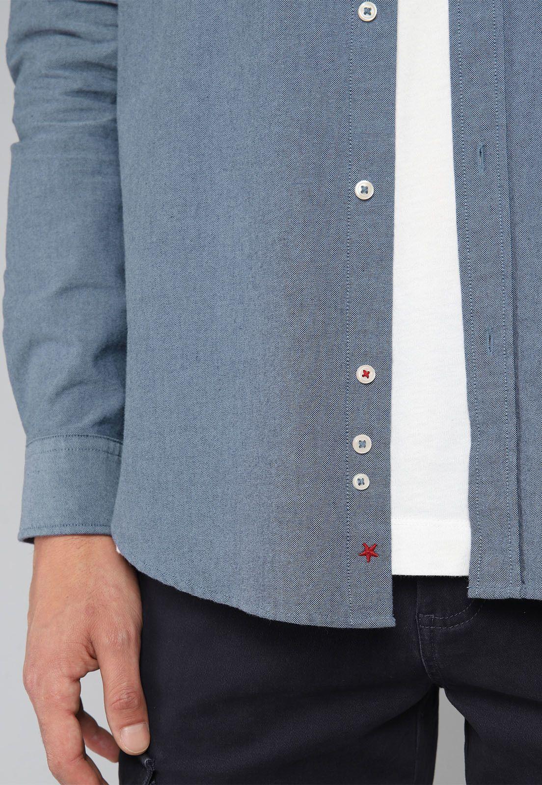 Camisa Oxford Manga Larga Soviet BISHF40NB-5